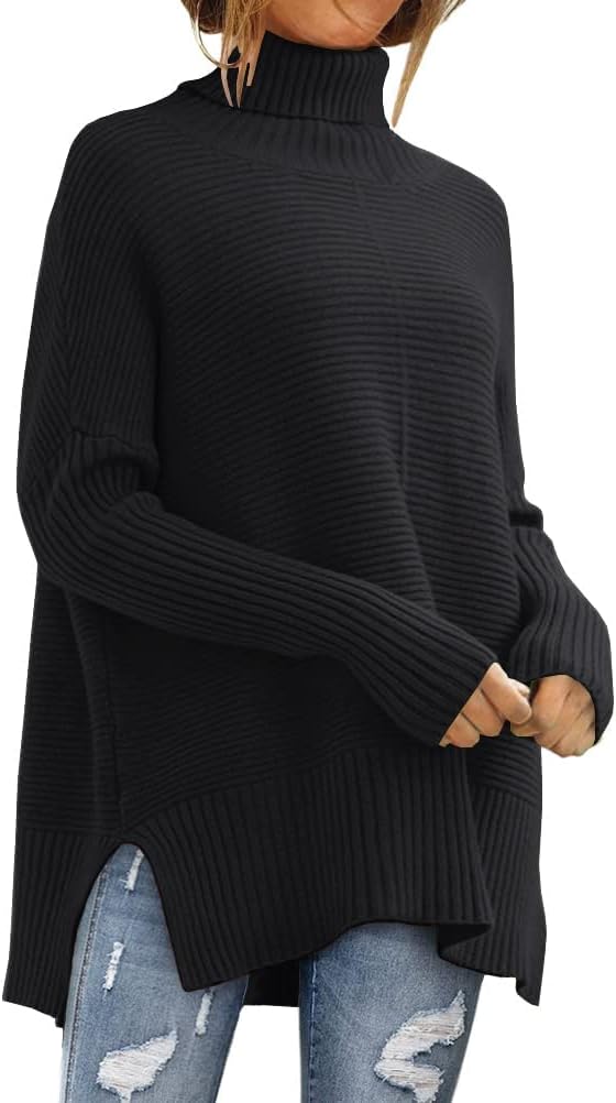 LILLUSORY oversized turtleneck tunic sweater, photo 3 of 23
