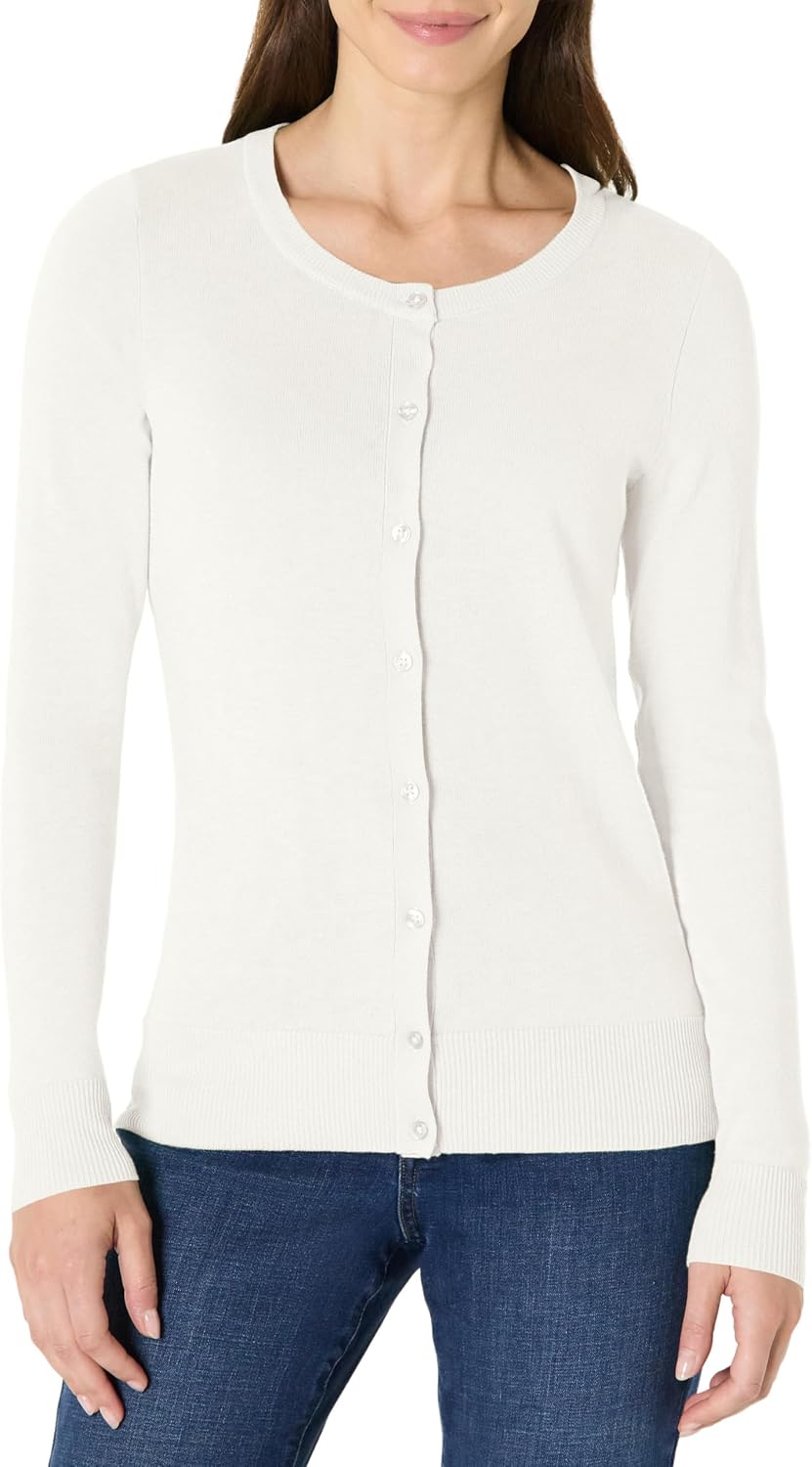 Amazon Essentials lightweight crewneck cardigan sweater, photo 26 of 26