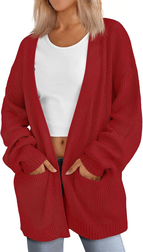 LILLUSORY oversized long cardigan with pockets, photo 2 of 19