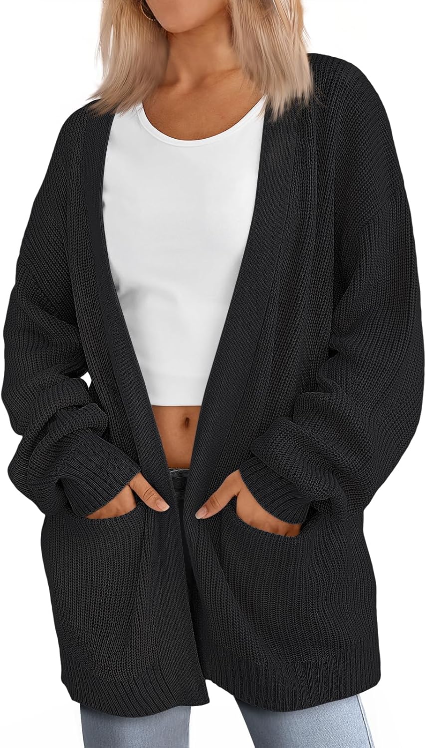 LILLUSORY oversized long cardigan with pockets, photo 3 of 19