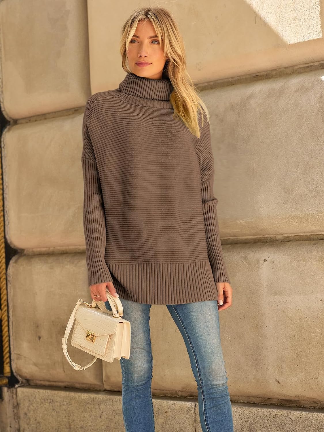 LILLUSORY oversized turtleneck tunic sweater, photo 1 of 23