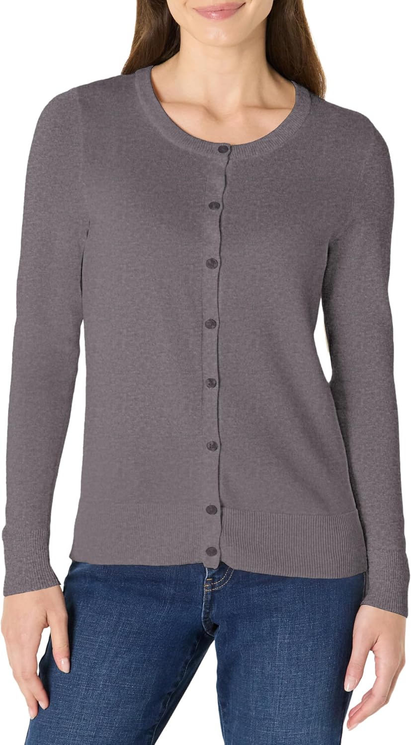 Amazon Essentials lightweight crewneck cardigan sweater, photo 16 of 26