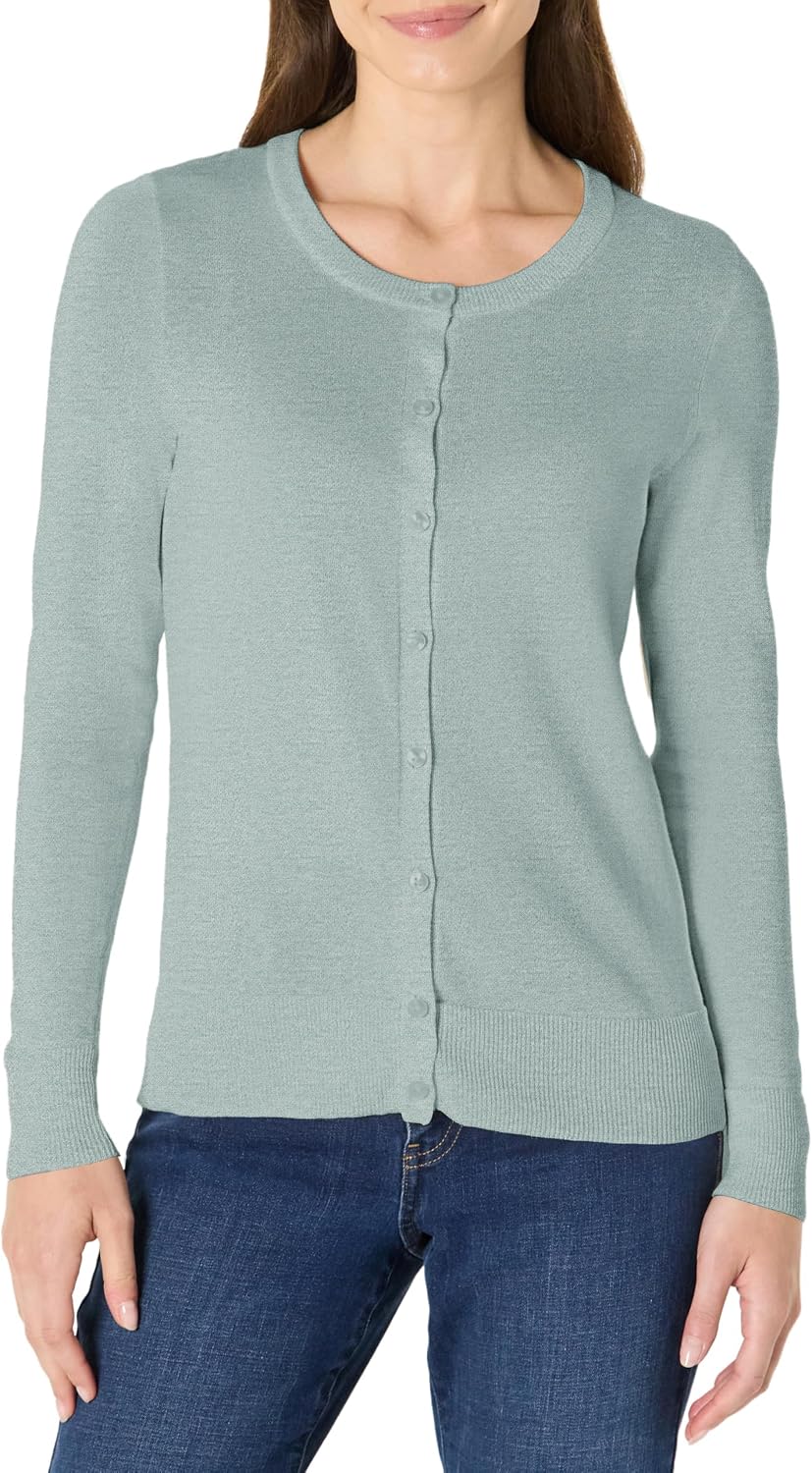 Amazon Essentials lightweight crewneck cardigan sweater, photo 25 of 26