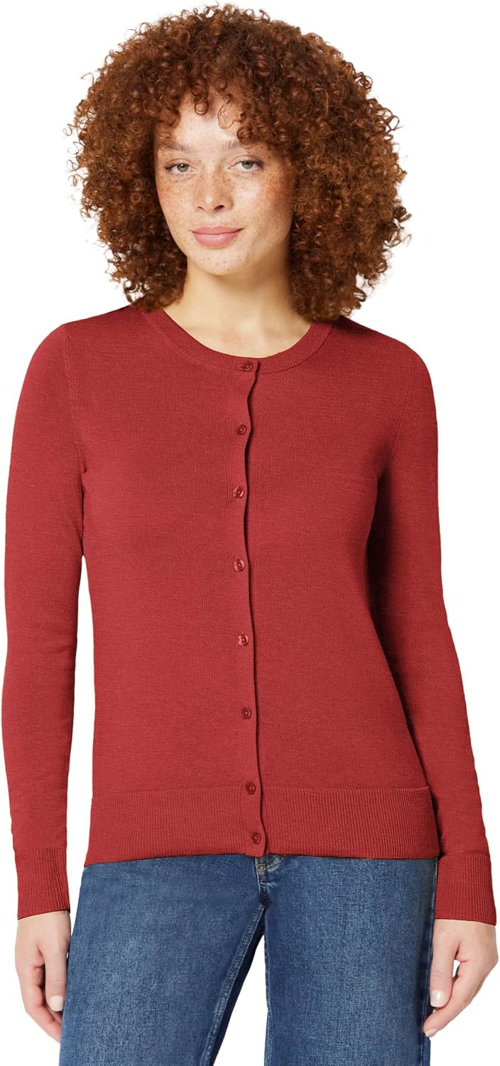 Amazon Essentials lightweight crewneck cardigan sweater, photo 11 of 26