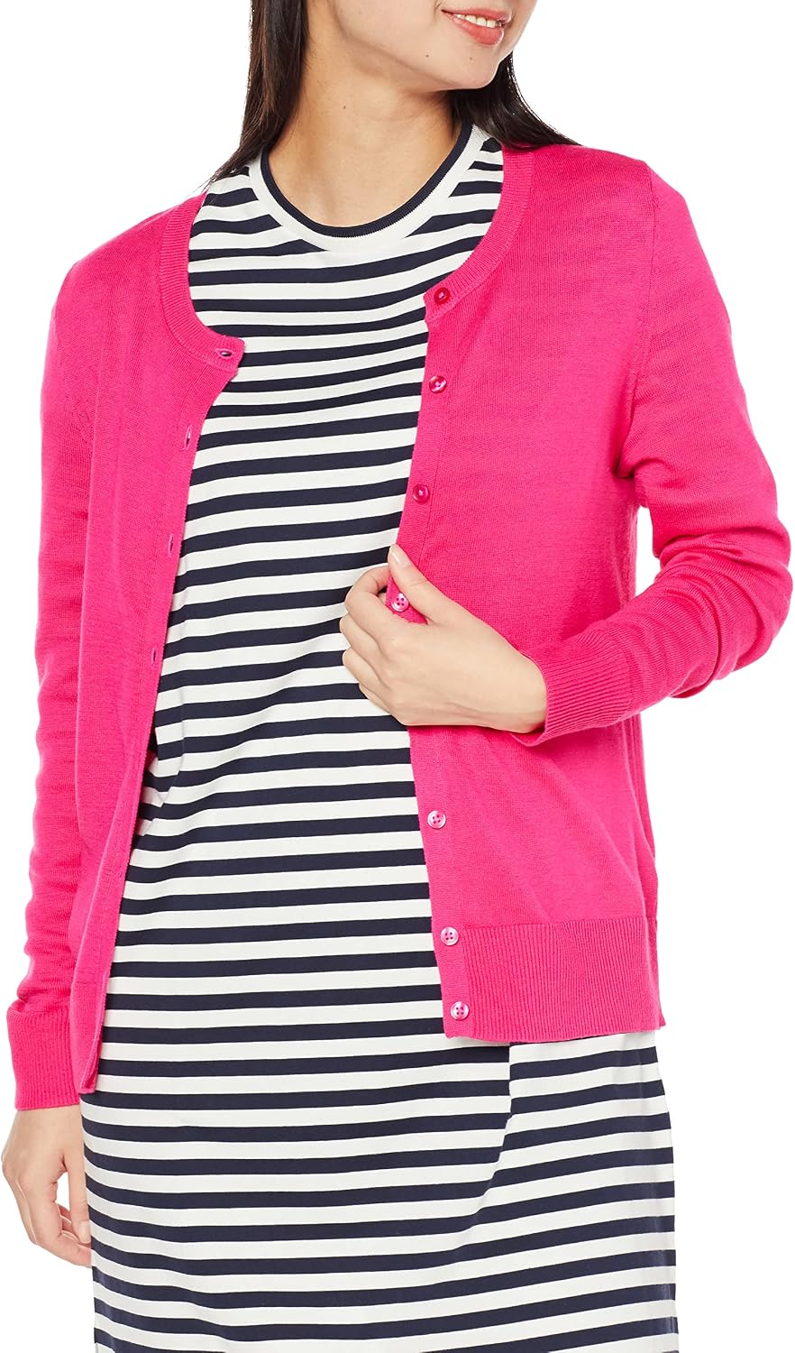 Amazon Essentials lightweight crewneck cardigan sweater, photo 17 of 26