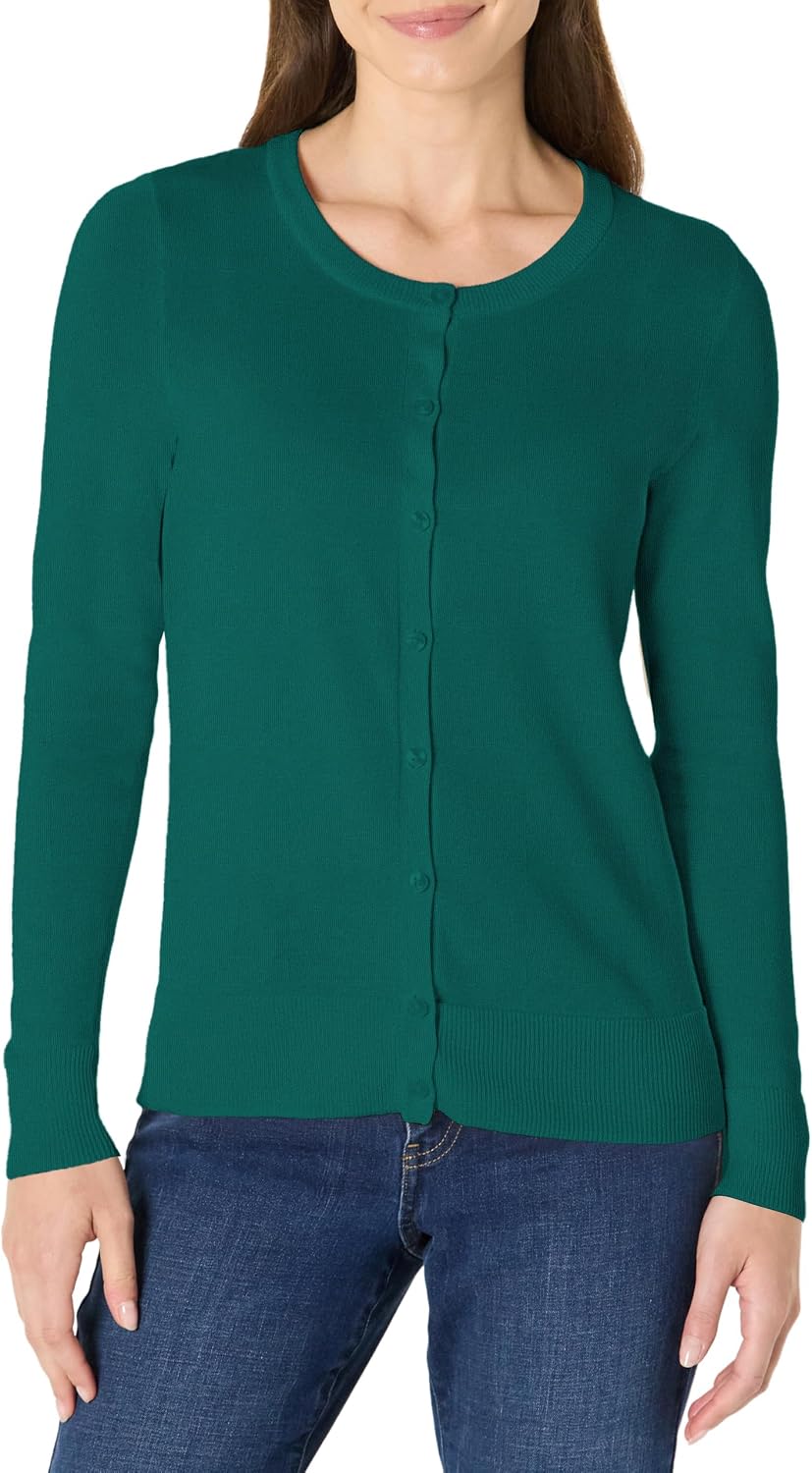 Amazon Essentials lightweight crewneck cardigan sweater, photo 6 of 26