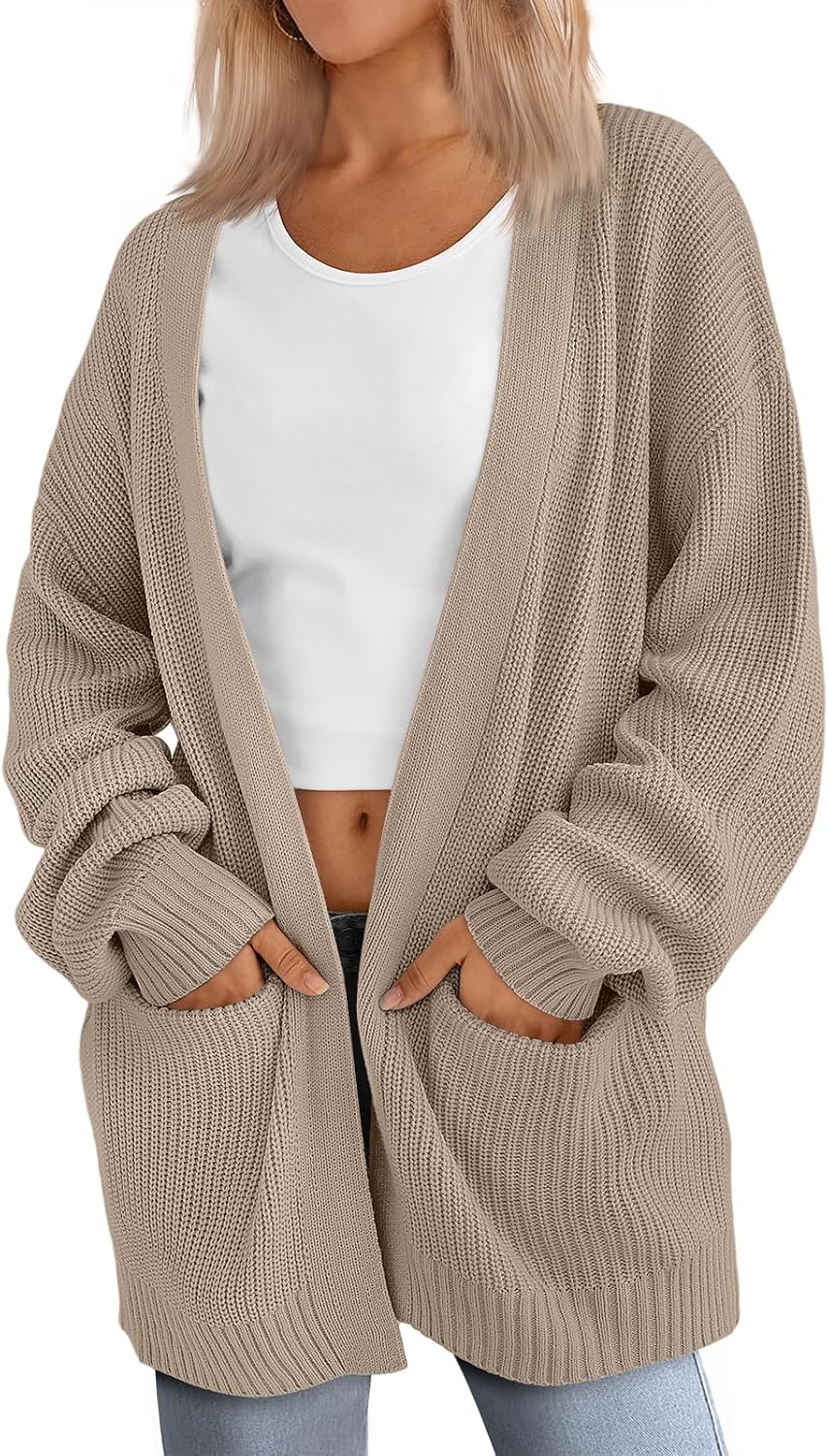 LILLUSORY oversized long cardigan with pockets, photo 15 of 19