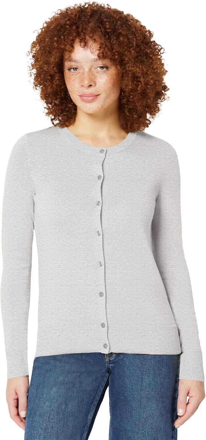 Amazon Essentials lightweight crewneck cardigan sweater, photo 7 of 26