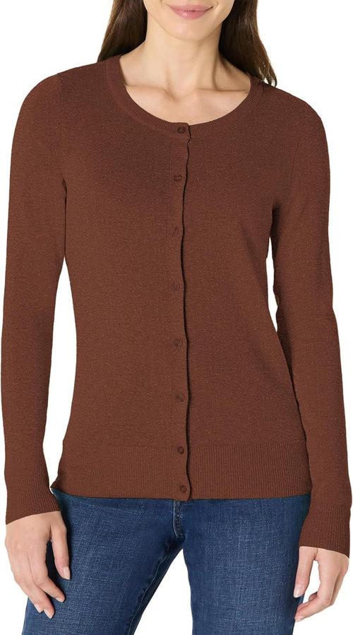 Amazon Essentials lightweight crewneck cardigan sweater, photo 1 of 26