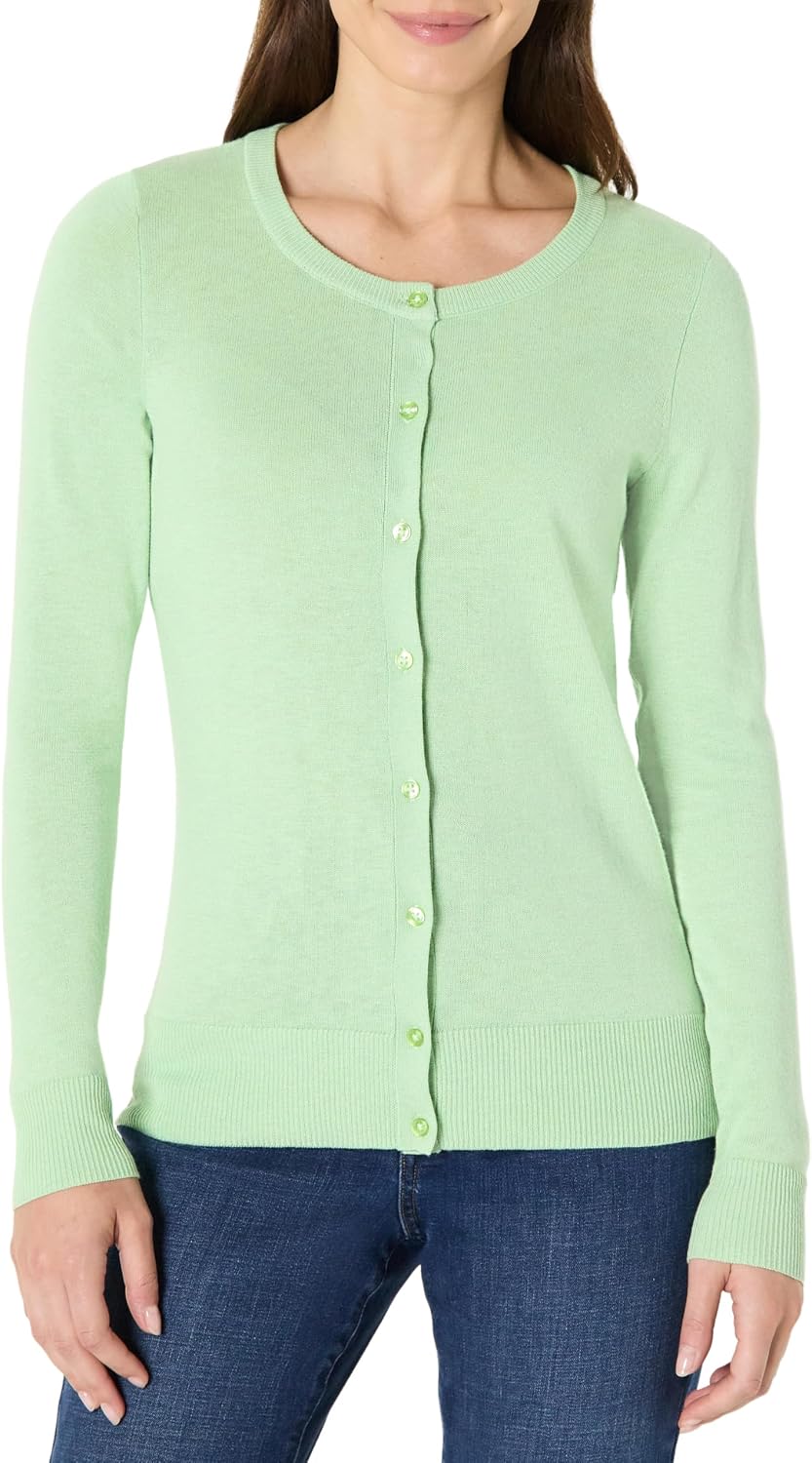 Amazon Essentials lightweight crewneck cardigan sweater, photo 18 of 26