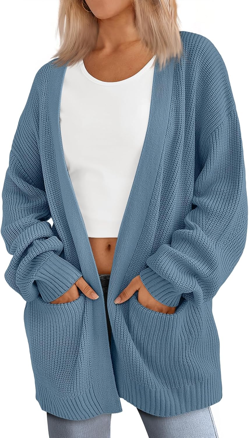 LILLUSORY oversized long cardigan with pockets, photo 11 of 19