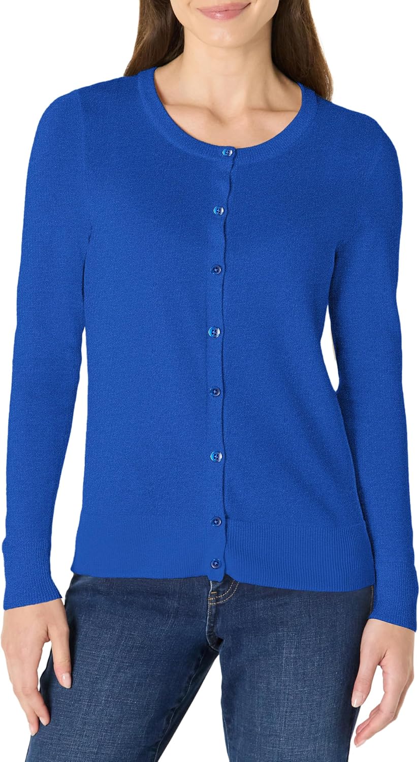 Amazon Essentials lightweight crewneck cardigan sweater, photo 19 of 26