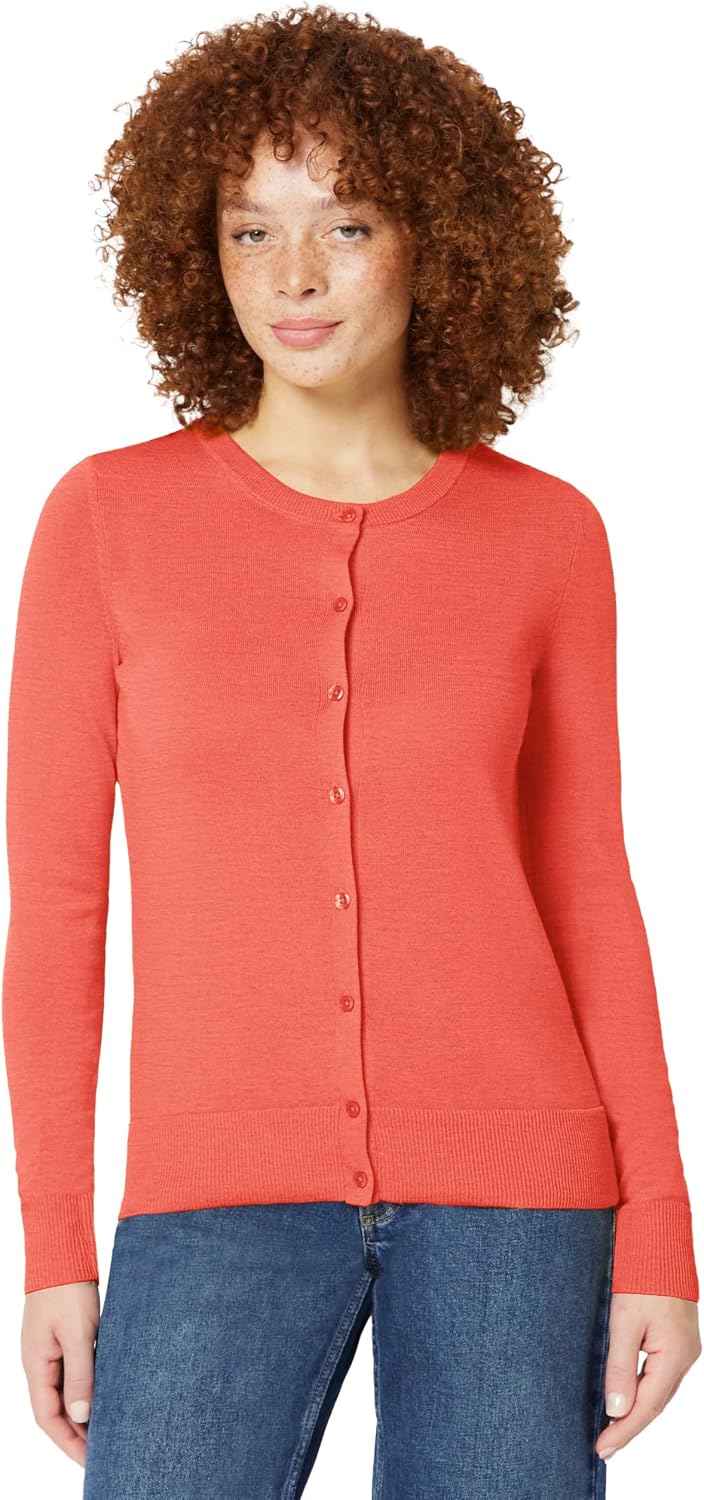 Amazon Essentials lightweight crewneck cardigan sweater, photo 9 of 26