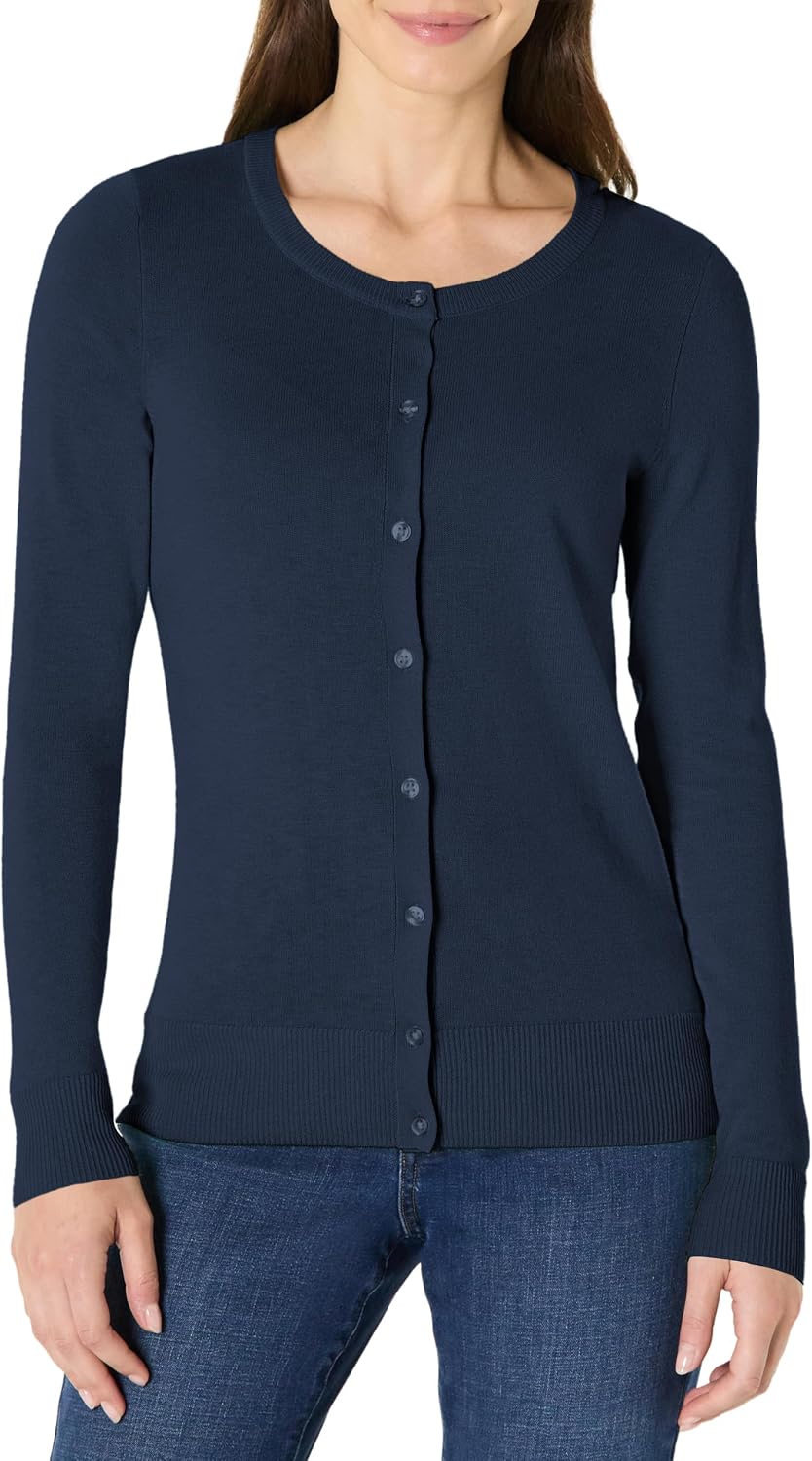 Amazon Essentials lightweight crewneck cardigan sweater, photo 15 of 26