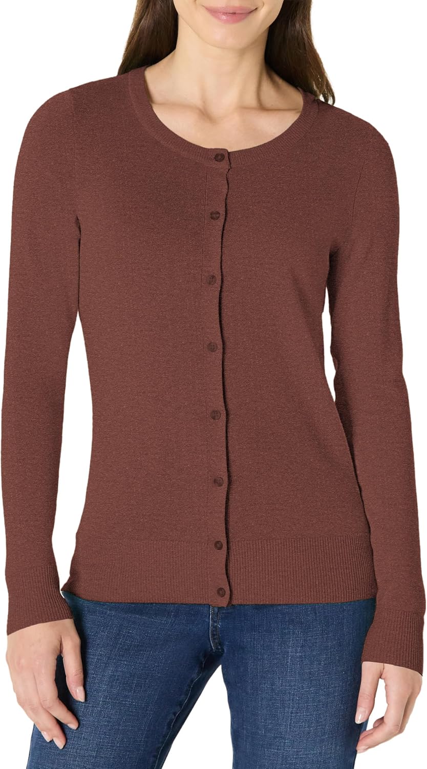 Amazon Essentials lightweight crewneck cardigan sweater, photo 22 of 26
