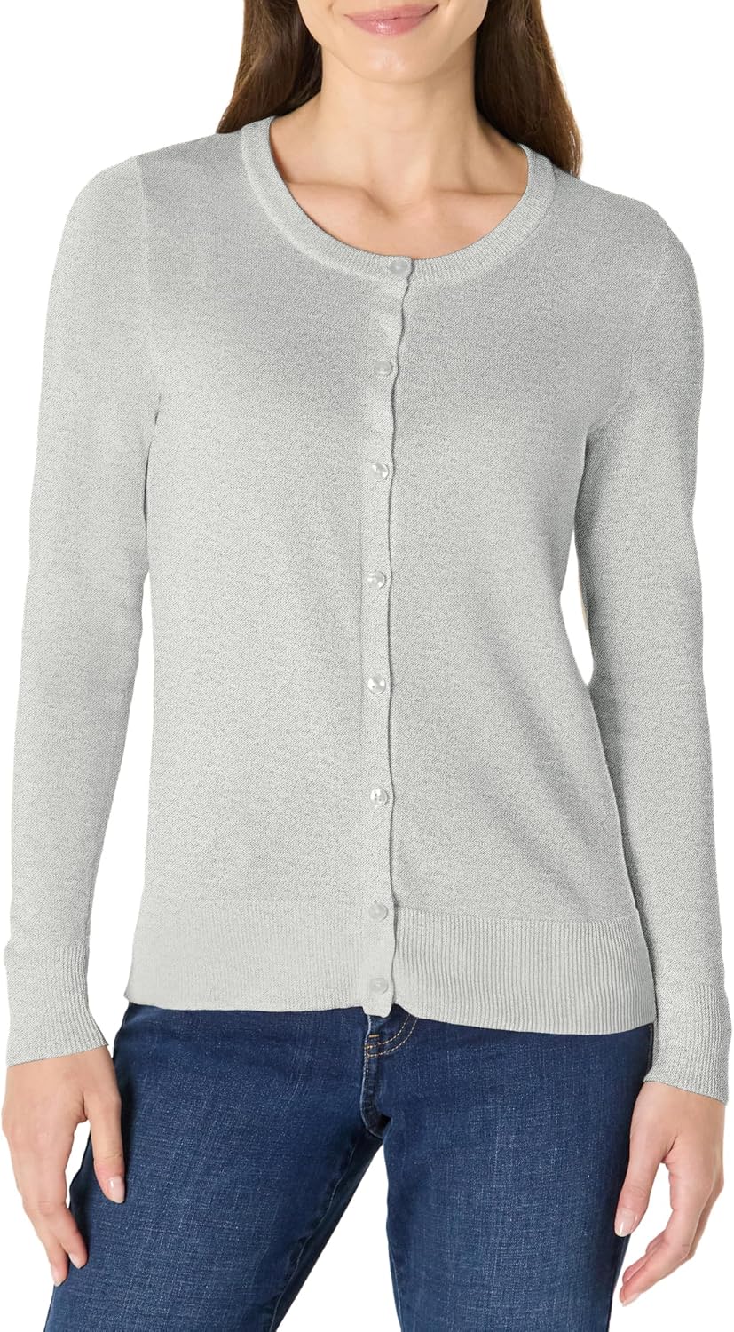 Amazon Essentials lightweight crewneck cardigan sweater, photo 21 of 26
